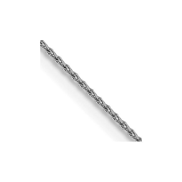 14k White Gold 22in .85mm Diamond-cut Spiga Spring Ring Clasp Chain,All Products : American Fashion Style Bags On Sale